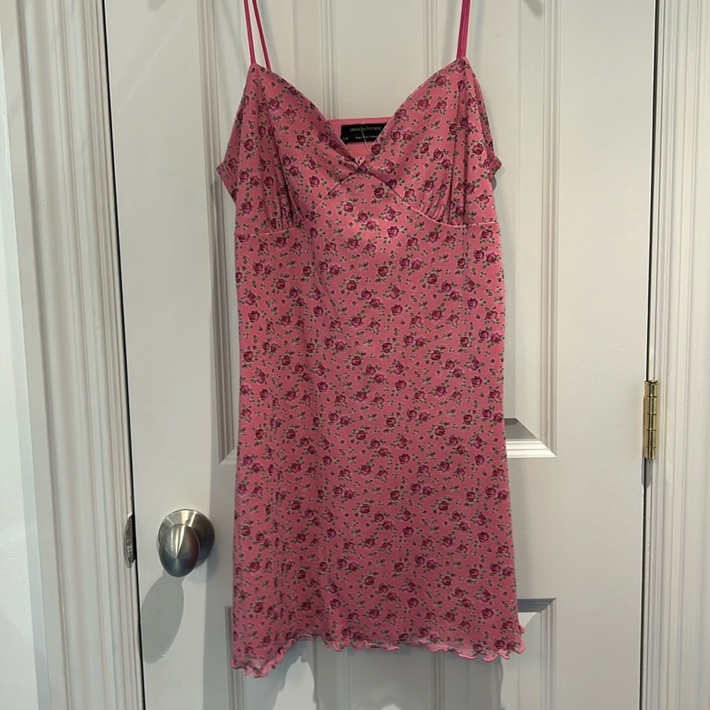 Urban outfitters pink floral dress